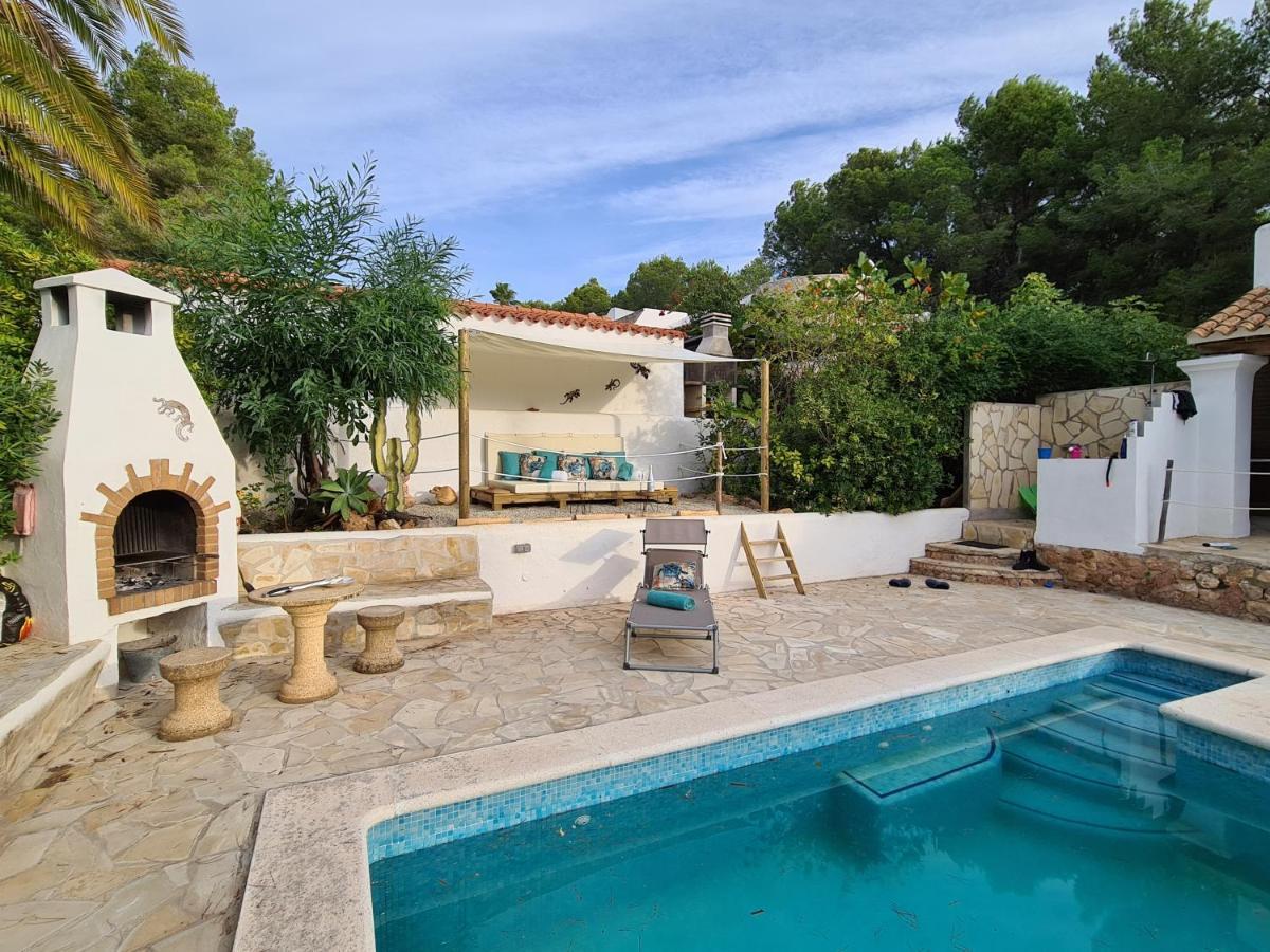 Private Villa Mit Eigenem Pool Unter Palmen Cala Llena Extérieur photo