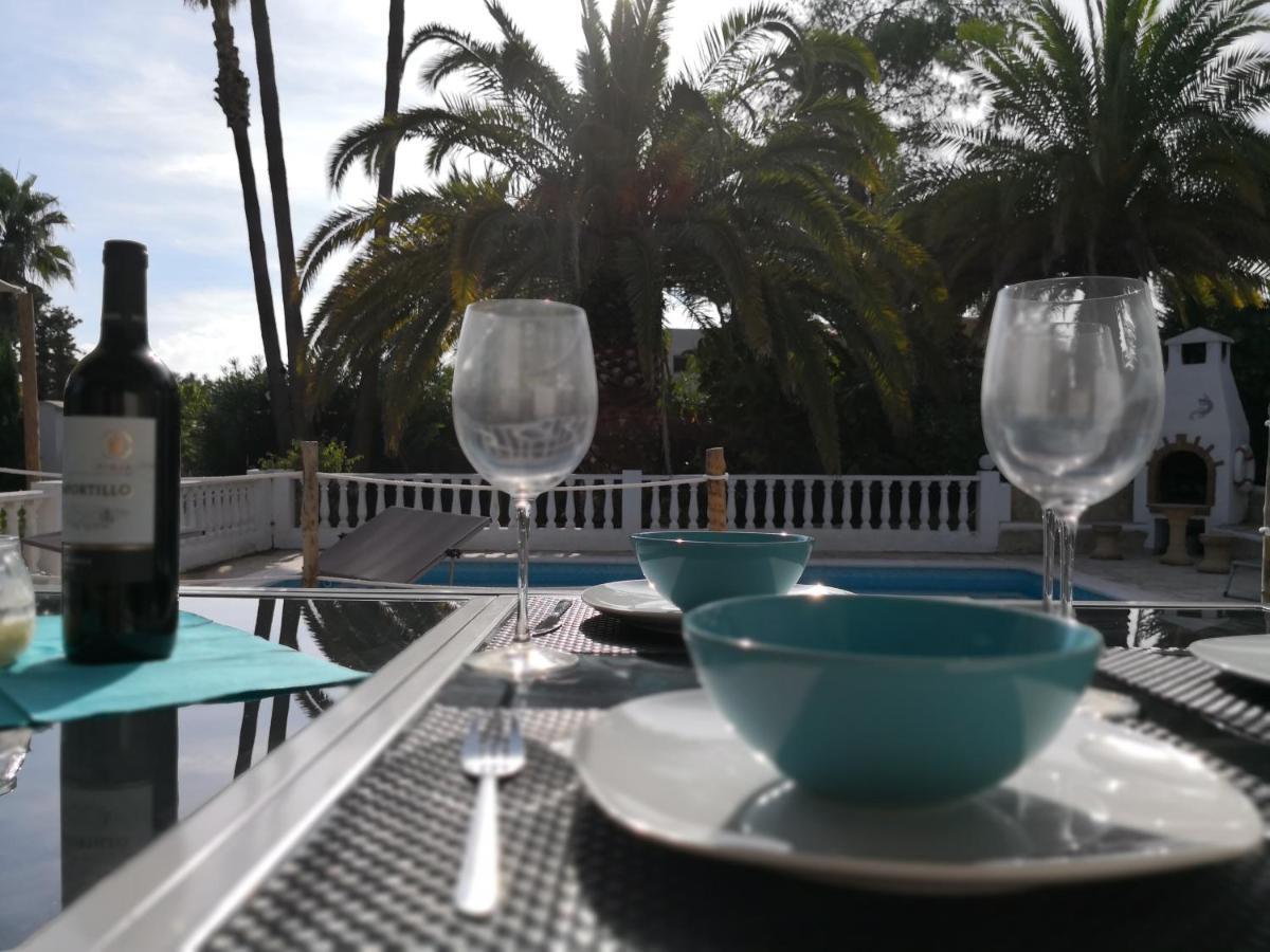 Private Villa Mit Eigenem Pool Unter Palmen Cala Llena Extérieur photo